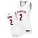 Maillot blanc NBA Kyrie Irving authentiques femmes - Adidas Cleveland Cavaliers & maison 2