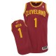 Maillot rouge vin de Mike Miller NBA authentiques hommes - Adidas Cleveland Cavaliers # 1 Road