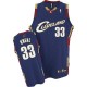 NBA Shaquille O'Neal Authentic Throwback Men's Navy Blue Maillot - Adidas Cleveland Cavaliers #33