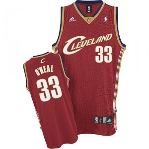 Maillot rouge des hommes Throwback NBA Shaquille o ' Neal Swingman - Adidas Cleveland Cavaliers & 33