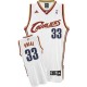 NBA Shaquille O'Neal Swingman Throwback Men's White Maillot - Adidas Cleveland Cavaliers #33