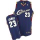 Jersey bleu marine de NBA LeBron James authentiques hommes - Adidas Cleveland Cavaliers 23