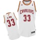NBA Shaquille O'Neal Swingman Men's White Maillot - Adidas Cleveland Cavaliers #33 Home