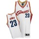 Maillot blanc de NBA LeBron James authentiques hommes - Adidas Cleveland Cavaliers 23