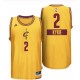 Cleveland Cavaliers 2 Kyrie Irving 2014 le jour de Noël grand Logo Swingman maillot jaune