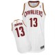 Maillot blanc de NBA Tristan Thompson authentiques hommes - Adidas Cleveland Cavaliers # 13 Accueil