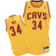 Jersey or de Tyrone Hill NBA authentiques hommes - Adidas Cleveland Cavaliers & remplaçant 34