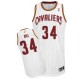 Maillot blanc de Tyrone Hill NBA authentiques hommes - Adidas Cleveland Cavaliers & maison 34