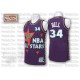 NBA Tyrone Hill Maillot violet Throwback authentique masculin - Adidas Cleveland Cavaliers # 1995 34 All Star