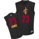 Jersey noir de NBA LeBron James authentiques hommes - Adidas Cleveland Cavaliers 23 mode II