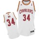 Maillot blanc NBA Tyrone Hill Swingman masculine - Adidas Cleveland Cavaliers # maison 34