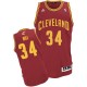 Maillot rouge vin NBA Tyrone Hill Swingman masculine - Adidas Cleveland Cavaliers # route 34