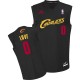 Maillot noir de NBA Kevin Love authentiques hommes - Adidas Cleveland Cavaliers 0 mode I