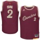 Cleveland Cavaliers 2 Kyrie Irving Red 2015-2016 Noël jour NBA maillot