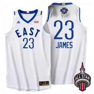 Toronto Star Eastern Conference 23 Lebron James Blanc 2016 Maillot