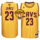 NBA, finales 2015 Cavaliers LeBron James marine nouveau maillot Swingman