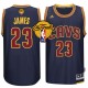 NBA, finales 2015 Cavaliers LeBron James marine nouveau maillot Swingman