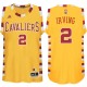 Cleveland Cavaliers 2 Kyrie Irving Hardwood Classic Throwback maillots or