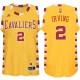 Cleveland Cavaliers 2 Kyrie Irving Hardwood Classic Throwback maillots or