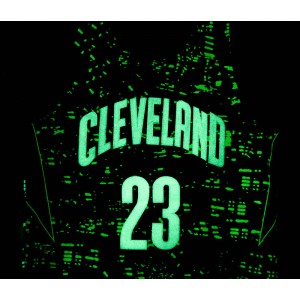 LeBron James Cleveland Cavaliers 23 City Lights noir Swingman maillot