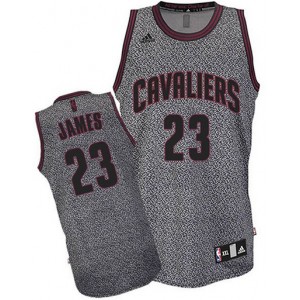 LeBron James 23 Fashion gris Swingman maillot hommes