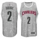 Kyrie Irving 2 Gray Swingman Fashion Maillot Cleveland Cavaliers Black City masculine Lights Swingman maillot