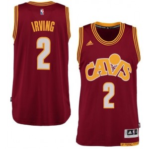 Adidas Cleveland Cavaliers 2 Kyrie Irving Wine rouge Swingman Climacool maillot hommes