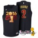 Adidas 2016 NBA finale Champions Cleveland Cavaliers 2 Kyrie Irving Black Swingman maillot hommes