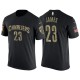 Hommes Lebron James Cleveland Cavaliers & 23 USA drapeau Camo nom & numéro t-shirt