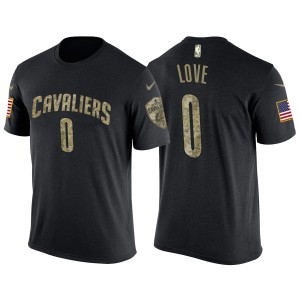 Hommes Kevin Love Cleveland Cavaliers & 0 USA Flag Camo nom & Number t-shirt