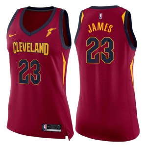 Femmes 2017-18 saison Lebron James Cleveland Cavaliers &23 icône de vin échangistes maillots