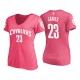 Femmes cavaliers Lebron James &23 Classique fit Pink T-Shirt