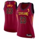 Champion de Nike 2018 LeBron James Cleveland Cavaliers femmes Vin Swingman Maillot