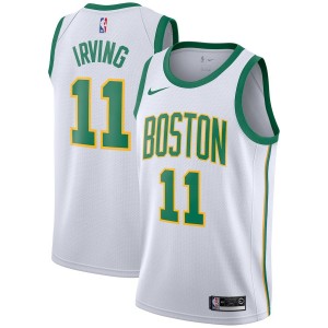 Hommes Boston Celtics de l'Irving Nike Blanc 2018/19 Swinger maillots-Ville Ãdition