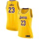 Nike LeBron James Los Angeles Lakers Femmes or swingman Maillot-Icon édition