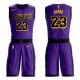 LeBron James swingman Purple Maillot pour hommes: basketball Los Angeles Lakers &23 costume City Edition