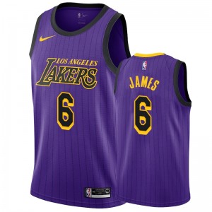 Los Angeles Lakers LeBron James &6 Maillot Homme de City