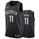 Hommes Brooklyn Nets #11 Kyrie Irving Basketball Maillot Noir