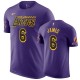Los Angeles Lakers Lebron James &6 Violet City T-chemise
