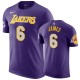 Los Angeles Lakers Lebron James &6 Déclaration pourpre T-chemise