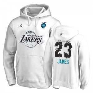 LeBron James Lakers All-Star 2019 - Sweat à capuche blanc