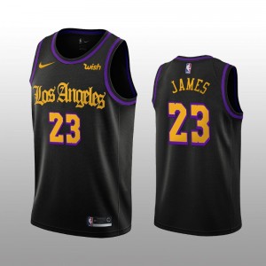 LeBron James Los Angeles Lakers Maillot Nike City Ã©dition