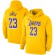 Hommes Los Angeles Lakers LeBron James Nike Gold 2019/20 Nom - Numéro Pullover Hoodie