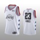 Los Angeles Lakers #23 LeBron James 2019 All-Star Blanc Hommes Jeu Swingman Maillot