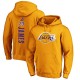 Fanatiques de marque LeBron James Los Angeles Lakers Gold Team Playmaker Nom et numéro Sweat à capuche