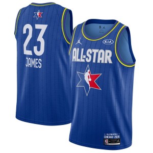 Jordan Brand LeBron James Bleu 2020 NBA All-Star Jeu Swingman Fini Maillot