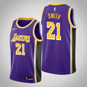 Los Angeles Lakers J.R. Smith Purple Déclaration Maillot