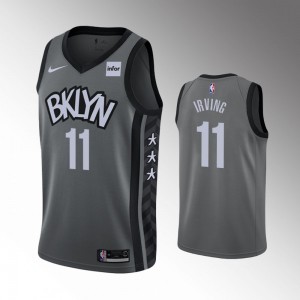 Brooklyn Nets Kyrie Irving 2019-20 Déclaration Gray Maillot
