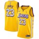 Maillot Swingman Terminé Nike Finals Champions LeBron James Jaune Los Angeles Lakers - Édition Urbaine