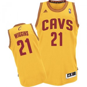 Jersey or de NBA Andrew Wiggins authentiques hommes - Adidas Cleveland Cavaliers & remplaçant 21